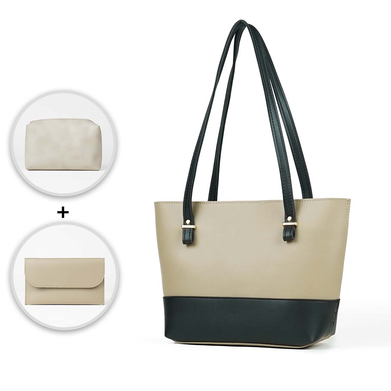 Grace Set of 3 Bag BEIGE / BLACK (Special edition)