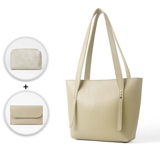 Falcon Tote Set of 3 Bag Beige