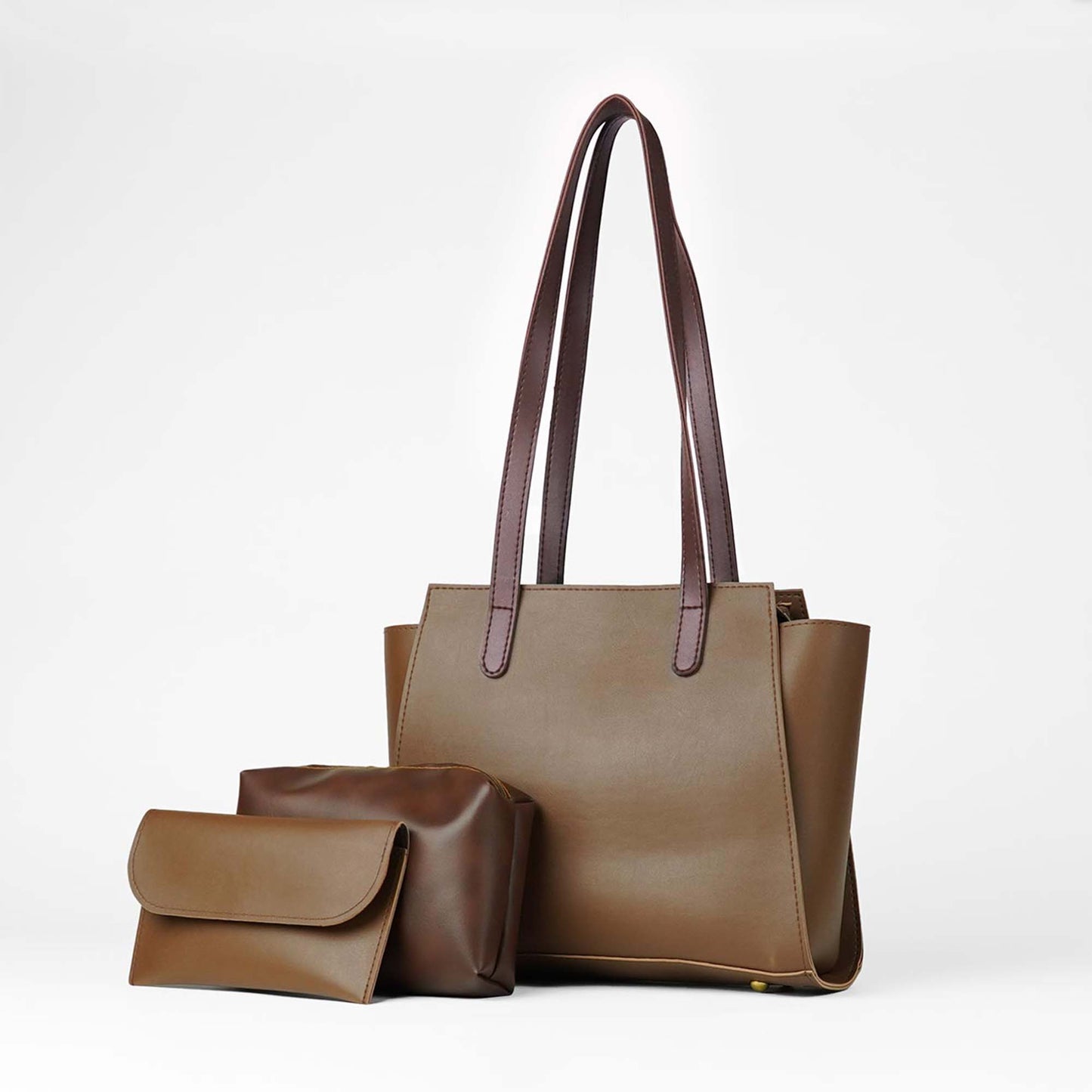 Falcon Rustin Bag Set of 3 Brown