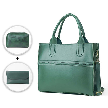 Shoulder Bag Set of 3 Green