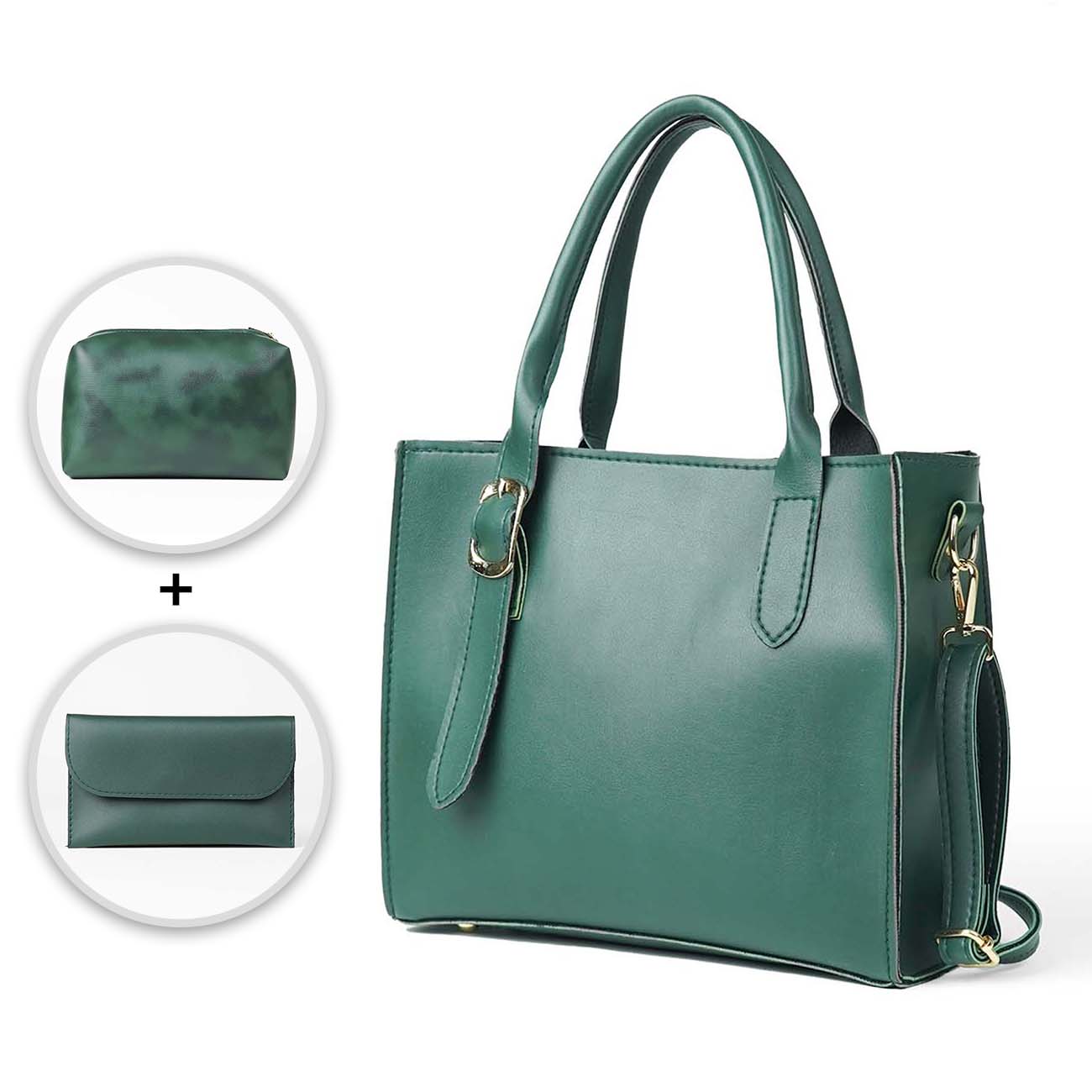 Posh set of 3 Bag green  (Special edition)