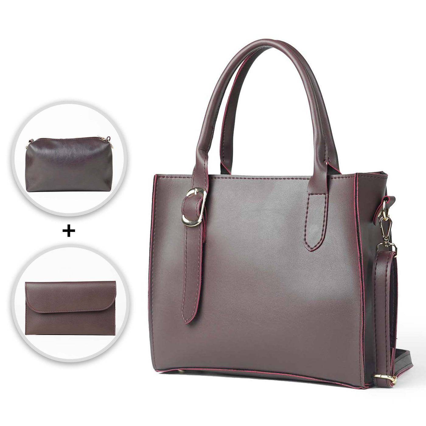 Posh set of 3 Bag maroon  (Special edition)