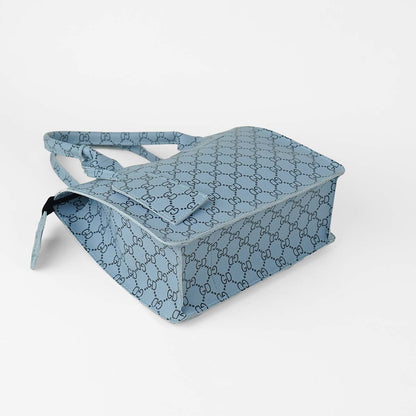 Printed Clever Bag set of 2 Sky Blue